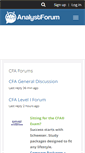 Mobile Screenshot of analystforum.com